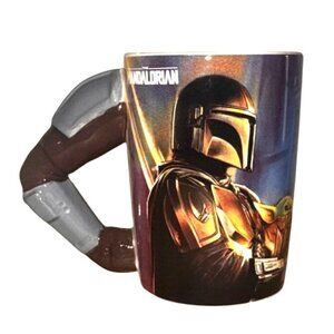 Star Wars The Mandalorian Coffee Mug With Character Handle 3D Design 4" Tall